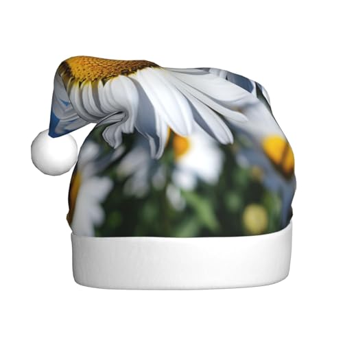 CHUNMINW Gänseblümchen-Bild-Druck, personalisierte Weihnachtsmannmütze für Erwachsene, Samt-Urlaubsmütze, individuelle Plüsch-Weihnachtsdekoration CHUNMINW Gänseblümchen-Bild-Druck, personalisierte Weihnachtsmannmütze für Erwachsene, Samt-Urlaubsmütze, individuelle Plüsch-Weihnachtsdekoration von CHUNMINW