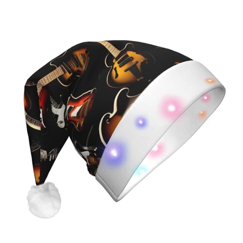 CHUNMINW Gitarren-Standard-Skala-2_00x Weihnachtsmannmützen mit LED-Licht, Plüsch, weiße Manschetten, Weihnachten, Neujahr, Party, Kopfbedeckung CHUNMINW Gitarren-Standard-Skala-2_00x Weihnachtsmannmützen mit LED-Licht, Plüsch, weiße Manschetten, Weihnachten, Neujahr, Party, Kopfbedeckung von CHUNMINW