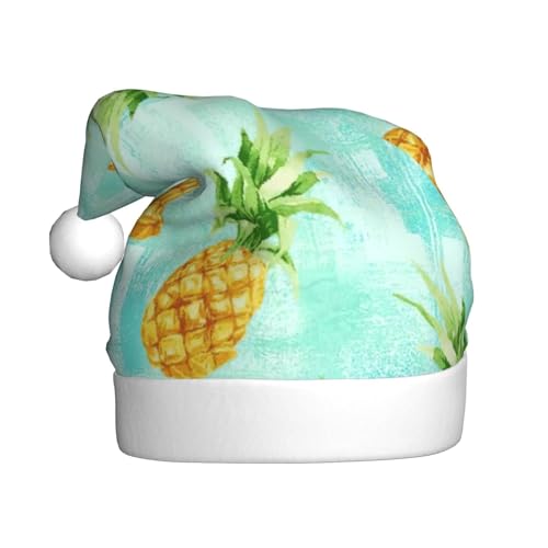 CHUNMINW Grüne Ananas. Bedruckte personalisierte Weihnachtsmütze für Frauen Erwachsene Samt Urlaub Hüte Plüsch Weihnachtsmütze Dekor CHUNMINW Grüne Ananas. Bedruckte personalisierte Weihnachtsmütze für Frauen Erwachsene Samt Urlaub Hüte Plüsch Weihnachtsmütze Dekor von CHUNMINW
