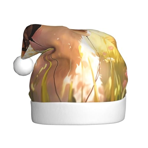 CHUNMINW Niedliches Lama mit Headset-Druck, personalisierte Weihnachtsmannmütze für Erwachsene, Samt-Urlaubsmütze, individuelle Plüsch-Weihnachtsdekoration CHUNMINW Niedliches Lama mit Headset-Druck, personalisierte Weihnachtsmannmütze für Erwachsene, Samt-Urlaubsmütze, individuelle Plüsch-Weihnachtsdekoration von CHUNMINW
