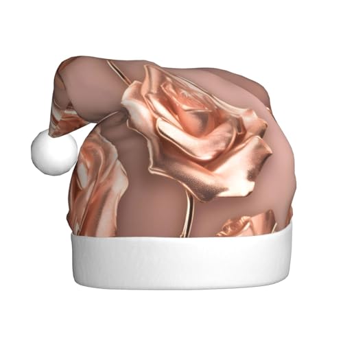 CHUNMINW Rotgoldener Tapetendruck, personalisierte Weihnachtsmannmütze für Erwachsene, Samt-Urlaubsmütze, individuelle Plüsch-Weihnachtsdekoration CHUNMINW Rotgoldener Tapetendruck, personalisierte Weihnachtsmannmütze für Erwachsene, Samt-Urlaubsmütze, individuelle Plüsch-Weihnachtsdekoration von CHUNMINW
