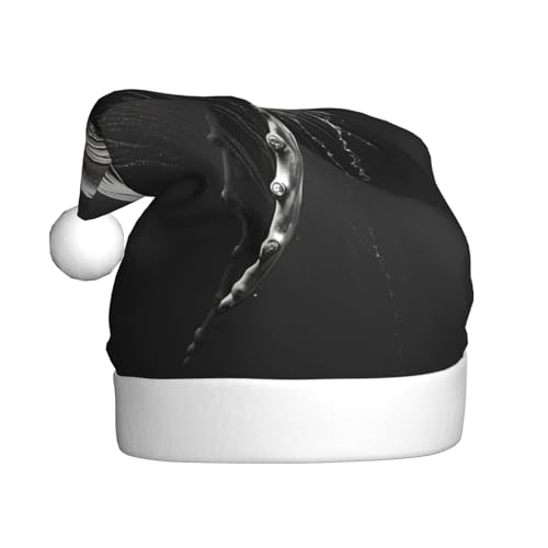 CHUNMINW Weihnachtsmütze mit Ozeannacht, Wal-Druck, personalisierbar, für Erwachsene, Samt, Weihnachtsdekoration, personalisierbar CHUNMINW Weihnachtsmütze mit Ozeannacht, Wal-Druck, personalisierbar, für Erwachsene, Samt, Weihnachtsdekoration, personalisierbar von CHUNMINW