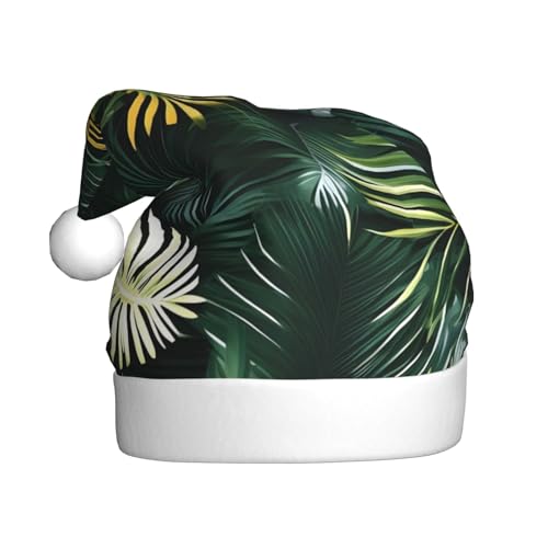 CHUNMINW Weihnachtsmütze mit tropischen Palmenblättern, personalisierbar, für Erwachsene, Samt-Weihnachtsmütze, individuelle Plüsch-Weihnachtsdekoration CHUNMINW Weihnachtsmütze mit tropischen Palmenblättern, personalisierbar, für Erwachsene, Samt-Weihnachtsmütze, individuelle Plüsch-Weihnachtsdekoration von CHUNMINW