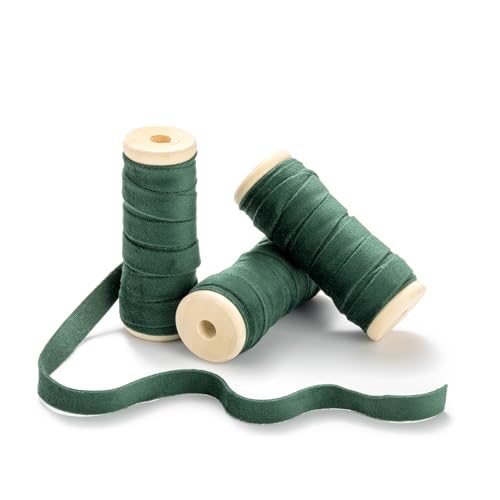 CHUQING 13,7m Geschenkband 1cm breit Schleifenband Samtband Zierband Verpackungsband Schmuckband zum Nähen Dekoration für Haarschmuck Kranz Deko Schleife Bogen,Dunkelgrün CHUQING 13,7m Geschenkband 1cm breit Schleifenband Samtband Zierband Verpackungsband Schmuckband zum Nähen Dekoration für Haarschmuck Kranz Deko Schleife Bogen,Dunkelgrün von CHUQING
