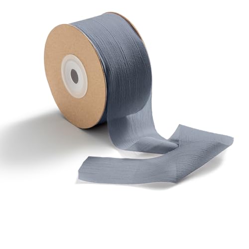 CHUQING Geschenkband Chiffon Band altblau Chiffonband, 38 mm x 23 m Schleifenband Hochzeit Dekoband Stoffband für Handwerk Geschenkverpackung Weihnachten Basteln,grau Blau CHUQING Geschenkband Chiffon Band altblau Chiffonband, 38 mm x 23 m Schleifenband Hochzeit Dekoband Stoffband für Handwerk Geschenkverpackung Weihnachten Basteln,grau Blau von CHUQING