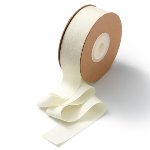 CHUQING Geschenkband Chiffon Beige 25mm Dekoband Seidenband Geschenk Schleifenband Stoffband für Hochzeit CHUQING Geschenkband Chiffon Beige 25mm Dekoband Seidenband Geschenk Schleifenband Stoffband für Hochzeit von CHUQING