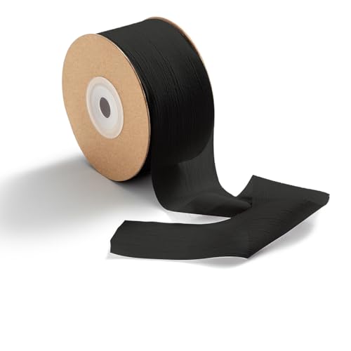 CHUQING Geschenkband Schwarz,38 mm x 22,8 m Schleifenband,Chiffon,Festival Bänder für Geschenkverpackung,Hochzeit,Blumenstrauß Dekoband CHUQING Geschenkband Schwarz,38 mm x 22,8 m Schleifenband,Chiffon,Festival Bänder für Geschenkverpackung,Hochzeit,Blumenstrauß Dekoband von CHUQING