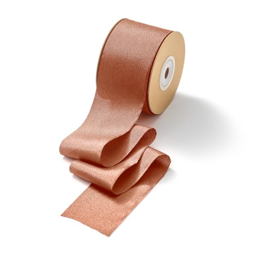 CHUQING Geschenkband Terracotta Schleifenband Stoffband Breit Seidenband Hochzeit Chiffonband Dekoband,5 cm x 23 m CHUQING Geschenkband Terracotta Schleifenband Stoffband Breit Seidenband Hochzeit Chiffonband Dekoband,5 cm x 23 m von CHUQING