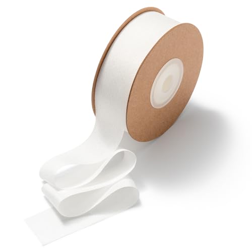 CHUQING Geschenkband Weiss,25 mm x 22,8 m,Schleifenband Breit weiß,Seidenband Hochzeit Dekoband für Geschenkverpackung,Geburtstag CHUQING Geschenkband Weiss,25 mm x 22,8 m,Schleifenband Breit weiß,Seidenband Hochzeit Dekoband für Geschenkverpackung,Geburtstag von CHUQING