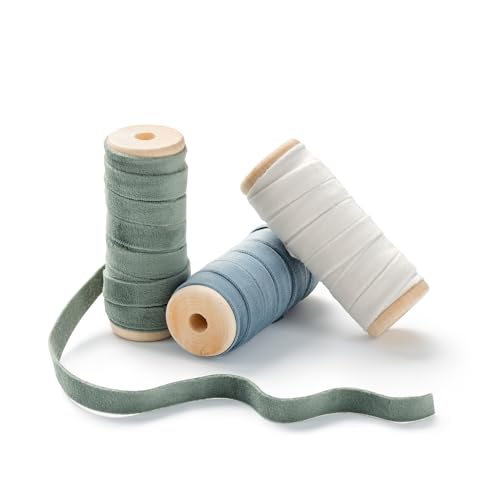 CHUQING Samtband 10mm x 4,57m Geschenkband breit Schleifenband Schmuckband Dekoband Stoffband für Hochzeit, Taufe und Geburtstag Geschenke,3 Rollen Band Samt 1cm Samtbänder CHUQING Samtband 10mm x 4,57m Geschenkband breit Schleifenband Schmuckband Dekoband Stoffband für Hochzeit, Taufe und Geburtstag Geschenke,3 Rollen Band Samt 1cm Samtbänder von CHUQING