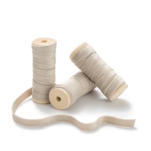 CHUQING Samtband Beige 1cm,13,7 Meters Geschenkband Schleifenband Schmuckband Samt Dekoband Stoffband für Hochzeit, Taufe und Geburtstag Geschenke,3 Rollen Band,Beige Creme CHUQING Samtband Beige 1cm,13,7 Meters Geschenkband Schleifenband Schmuckband Samt Dekoband Stoffband für Hochzeit, Taufe und Geburtstag Geschenke,3 Rollen Band,Beige Creme von CHUQING