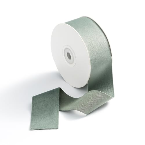 CHUQING Samtband Grün Geschenkband Samt Salbeigrün Schleifenband Hochzeit Samtschleife Dekoband Breit 3,8 cm x 9 m CHUQING Samtband Grün Geschenkband Samt Salbeigrün Schleifenband Hochzeit Samtschleife Dekoband Breit 3,8 cm x 9 m von CHUQING