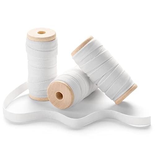 CHUQING Samtband Weiß Band Samt Dekoband Weiss Geschenkband Hochzeit Schleifenband Schmuckband,3 Rollen,13,7m x 1cm,White CHUQING Samtband Weiß Band Samt Dekoband Weiss Geschenkband Hochzeit Schleifenband Schmuckband,3 Rollen,13,7m x 1cm,White von CHUQING