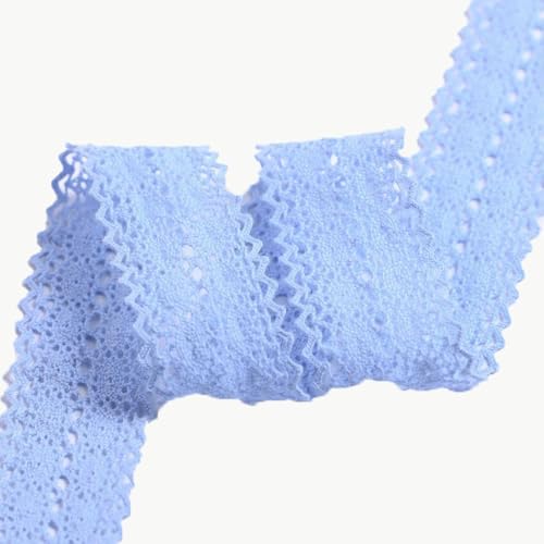 CHUYIX 5 Yards 40mm Breite Spitzenband Vintage Mit Gezahntes lace Spitze-Borten Deko Geschenkband Skelett-Spitzenband Zum Tischdekoration Nähen Basteln DIY Handwerk Hochzeit Dekor Kleidung-hellblau CHUYIX 5 Yards 40mm Breite Spitzenband Vintage Mit Gezahntes lace Spitze-Borten Deko Geschenkband Skelett-Spitzenband Zum Tischdekoration Nähen Basteln DIY Handwerk Hochzeit Dekor Kleidung-hellblau von CHUYIX