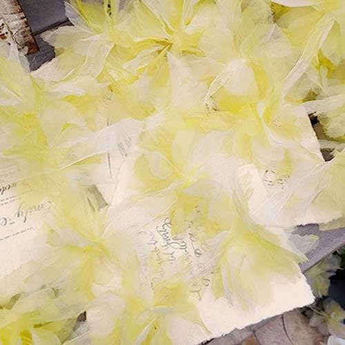 CHUYIX Chiffon-Blumen-Spitzenband 10Pcs Chiffon Spitze Blumenverkleidung 13cm große Chiffon-Spitzen-Haarschmuck Blumenspitzen Ribbon für Stirnband Babyblumen Schleifen Basteln Kleidung Accessoires CHUYIX Chiffon-Blumen-Spitzenband 10Pcs Chiffon Spitze Blumenverkleidung 13cm große Chiffon-Spitzen-Haarschmuck Blumenspitzen Ribbon für Stirnband Babyblumen Schleifen Basteln Kleidung Accessoires von CHUYIX
