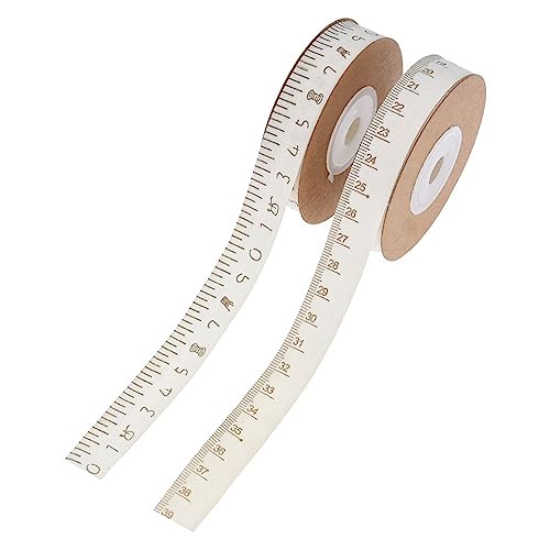 CHUYIX Dekoband Baumwollband Maßband 2 Rolle 10m Dekoband Baumwollband Geschenkband mit Skala Bänder DIY Geschenkband für Handwerk Geschenkpapier Haarschleife Hochzeit Deko CHUYIX Dekoband Baumwollband Maßband 2 Rolle 10m Dekoband Baumwollband Geschenkband mit Skala Bänder DIY Geschenkband für Handwerk Geschenkpapier Haarschleife Hochzeit Deko von CHUYIX