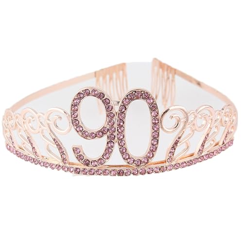 CHUYIX Geburtstag Krone RoseGold-90 Zahlen Happy Birthday Krone mit Kamm Strass Kristall Krone Haarreif mit Zahl Geburtstag Tiara Geburtstag Crown für Geburtstag Party Favor Supplies Tortenkrone(44#) CHUYIX Geburtstag Krone RoseGold-90 Zahlen Happy Birthday Krone mit Kamm Strass Kristall Krone Haarreif mit Zahl Geburtstag Tiara Geburtstag Crown für Geburtstag Party Favor Supplies Tortenkrone(44#) von CHUYIX