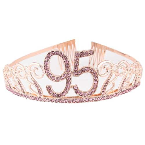 CHUYIX Geburtstag Krone RoseGold-95 Zahlen Happy Birthday Krone mit Kamm Strass Kristall Krone Haarreif mit Zahl Geburtstag Tiara Geburtstag Crown für Geburtstag Party Favor Supplies Tortenkrone(45#) CHUYIX Geburtstag Krone RoseGold-95 Zahlen Happy Birthday Krone mit Kamm Strass Kristall Krone Haarreif mit Zahl Geburtstag Tiara Geburtstag Crown für Geburtstag Party Favor Supplies Tortenkrone(45#) von CHUYIX