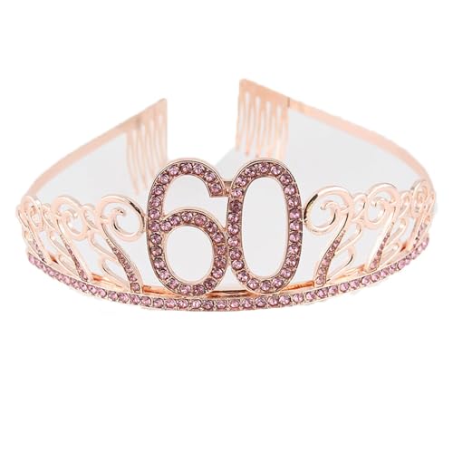 CHUYIX Geburtstag Krone Roségold-60 Zahlen Happy Birthday Krone mit Kamm Strass Kristall Krone Haarreif mit Zahl Geburtstag Tiara Geburtstag Crown für Geburtstag Party Favor Supplies Tortenkrone(16#) CHUYIX Geburtstag Krone Roségold-60 Zahlen Happy Birthday Krone mit Kamm Strass Kristall Krone Haarreif mit Zahl Geburtstag Tiara Geburtstag Crown für Geburtstag Party Favor Supplies Tortenkrone(16#) von CHUYIX
