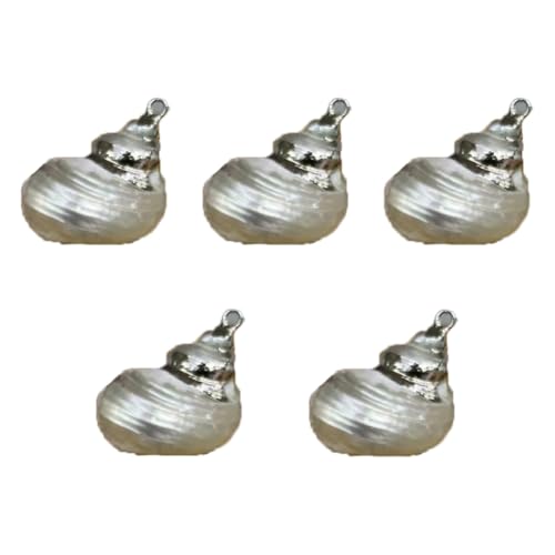 CHUYIX Muschelperlen 5 Stück verkupfern natürliche kleine spirale konisch Muscheln meeresschnecken herzmuscheln Beach Seashell Halsketten anhänger Für Strandparty Basteln Hochzeitsdeko Dekoration CHUYIX Muschelperlen 5 Stück verkupfern natürliche kleine spirale konisch Muscheln meeresschnecken herzmuscheln Beach Seashell Halsketten anhänger Für Strandparty Basteln Hochzeitsdeko Dekoration von CHUYIX