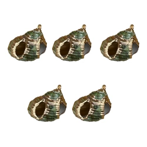 CHUYIX Muschelperlen 5 Stück verkupfern natürliche kleine spirale konisch Muscheln meeresschnecken herzmuscheln Beach Seashell Halsketten anhänger Für Strandparty Basteln Hochzeitsdeko Dekoration CHUYIX Muschelperlen 5 Stück verkupfern natürliche kleine spirale konisch Muscheln meeresschnecken herzmuscheln Beach Seashell Halsketten anhänger Für Strandparty Basteln Hochzeitsdeko Dekoration von CHUYIX