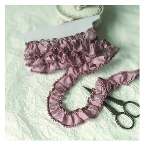 CHUYIX Rüschenband 3m Baumwolle Plisseeband Vintage Spitze Mit Rüschenbesatz Lange Blumen Bordüre DIY Handwerk Zierband Baumwolle für Lolita Kostüm Mädchen Kleid Haustier Kleidung Kleidungsdekor CHUYIX Rüschenband 3m Baumwolle Plisseeband Vintage Spitze Mit Rüschenbesatz Lange Blumen Bordüre DIY Handwerk Zierband Baumwolle für Lolita Kostüm Mädchen Kleid Haustier Kleidung Kleidungsdekor von CHUYIX