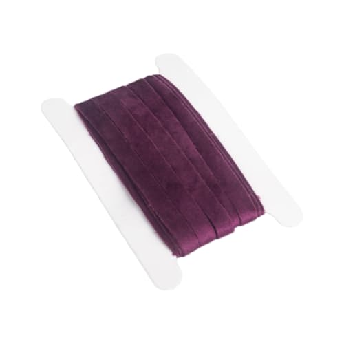 CHUYIX Samtband 5 Yards doppelseitiges Samt dekoband Schmuckband Christbaumband Geschenkband Borte Band stoffband zierborte für Basteln Geschenkverpackung Schleifenherstellung Party Blumensträuße von CHUYIX