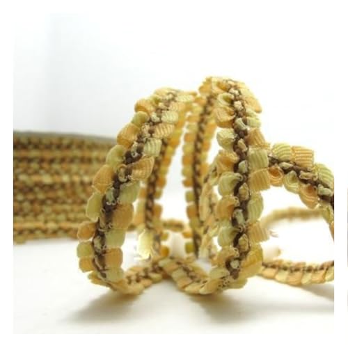 Spitzenband 5 Yards 8mm breit gewebte Borte Spitzenborte dekoband spitzenbordüre Geschenkband Bestickt Spitzenstoff borten bänder für Hochzeit Geschenkbox Kleidung nähen Handmade Zierband von CHUYIX