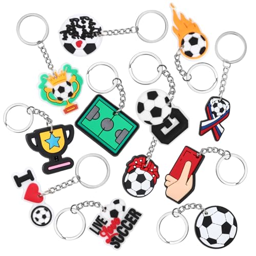 CHarmeFleur 24 Stück Soccer Schlüsselanhänger Bulk Sport Schlüsselanhänger Soccer Ball Schlüsselanhänger Soccer Themen Geburtstags Party Geschenke für Karneval Belohnung Soccer Geschenktüten CHarmeFleur 24 Stück Soccer Schlüsselanhänger Bulk Sport Schlüsselanhänger Soccer Ball Schlüsselanhänger Soccer Themen Geburtstags Party Geschenke für Karneval Belohnung Soccer Geschenktüten von CHarmeFleur