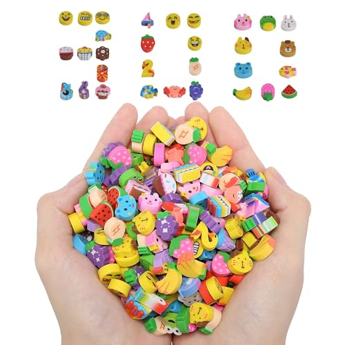 CharmeFleur 300 Stück Mini süße Radiergummis für Kinder, lustige Früchte Tiere Zahlen Kuchen Lächelnde Gesichter Assortiment Neuheiten Radiergummis für Schülerpreise Hausaufgabenbelohnungen CharmeFleur 300 Stück Mini süße Radiergummis für Kinder, lustige Früchte Tiere Zahlen Kuchen Lächelnde Gesichter Assortiment Neuheiten Radiergummis für Schülerpreise Hausaufgabenbelohnungen von CHarmeFleur