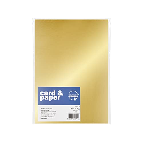 50 Blatt A4 Gold Karton von Scola
