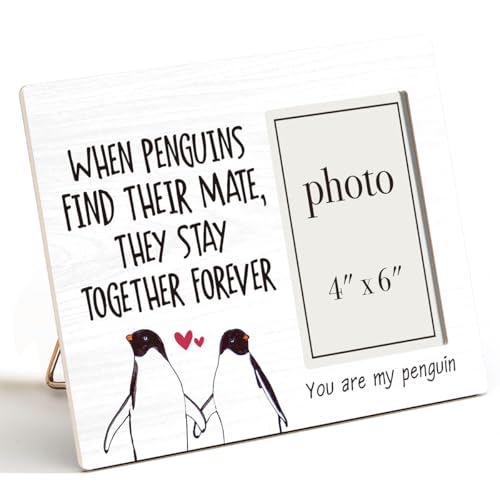 CIANMGD You Are My Penguin Holz-Bilderrahmen, Pärchen-Bilderrahmen, Pinguin-Geschenke für Freundin, Freund, Liebes-Bilderrahmen für Paare, 10,2 x 15,2 cm Foto CIANMGD You Are My Penguin Holz-Bilderrahmen, Pärchen-Bilderrahmen, Pinguin-Geschenke für Freundin, Freund, Liebes-Bilderrahmen für Paare, 10,2 x 15,2 cm Foto von CIANMGD