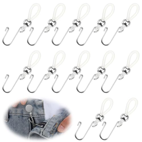 12 Stück Reißverschluss-Halter oben für Jeans, Haken für Jeans, Reißverschluss und Knopf, Verschluss zum Halten des Hosen-Reißverschlusses oben, Reißverschluss hält den Reißverschluss an der Hose hoch 12 Stück Reißverschluss-Halter oben für Jeans, Haken für Jeans, Reißverschluss und Knopf, Verschluss zum Halten des Hosen-Reißverschlusses oben, Reißverschluss hält den Reißverschluss an der Hose hoch von CIATBYYJ