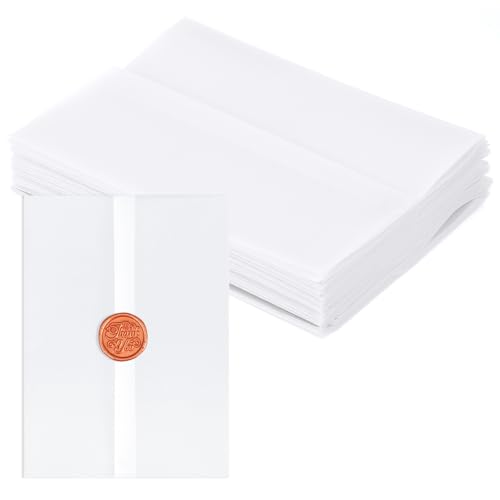120 Blatt vorgefaltetes, transparentes Pergamentpapier für 12,7 x 17,8 cm Einladungen, 100 g/m², durchscheinendes, mattes Pergamentpapier zum Basteln, Drucken, Zeichnen, Einladungen, Grußkarten 120 Blatt vorgefaltetes, transparentes Pergamentpapier für 12,7 x 17,8 cm Einladungen, 100 g/m², durchscheinendes, mattes Pergamentpapier zum Basteln, Drucken, Zeichnen, Einladungen, Grußkarten von CIATBYYJ