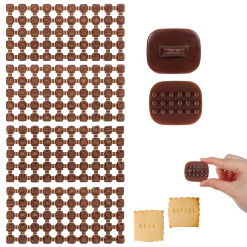 2 Sets Nummer Buchstaben Stempel, Wiederverwendbare Keksstempel, Personalisiert Ton Stempel mit Doppelten Kleinen Alphabet Zahlen Symbolen für Töpferei DIY Handmade Crafts Töpferei Fondant Cookie von CIATBYYJ