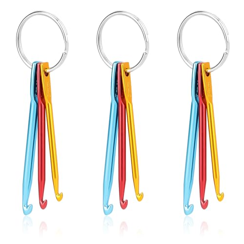 3 Stück Häkelnadel Schlüsselanhänger Kit,3/4/5Mm Tragbare Mini Häkelnadel,Aluminium Häkelhaken Schlüsselanhänger,Klein Schlüsselanhängers ideal für Reisen und Outdoor-Aktivitäten 3 Stück Häkelnadel Schlüsselanhänger Kit,3/4/5Mm Tragbare Mini Häkelnadel,Aluminium Häkelhaken Schlüsselanhänger,Klein Schlüsselanhängers ideal für Reisen und Outdoor-Aktivitäten von CIATBYYJ