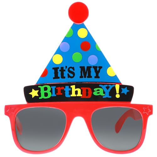 Happy Birthday Brillen,"It's My Birthday" Eyeglasses,Lustige Spaßbrillen,Kunststoffe Partybrille,Party Photo Booth Requisiten,Neuheit Party Sonnenbrille für Erwachsene Kinder Geburtstag Party Deko von CIATBYYJ
