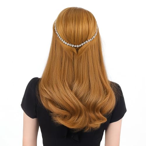 Kristall-Applikationsstreifen, Strass-Kette, Verzierung, Strass-Kette, Zierband zum Nähen, Basteln, ideal für Hochzeit, Party, Weihnachten, DIY-Dekoration (Silber) von CIATBYYJ