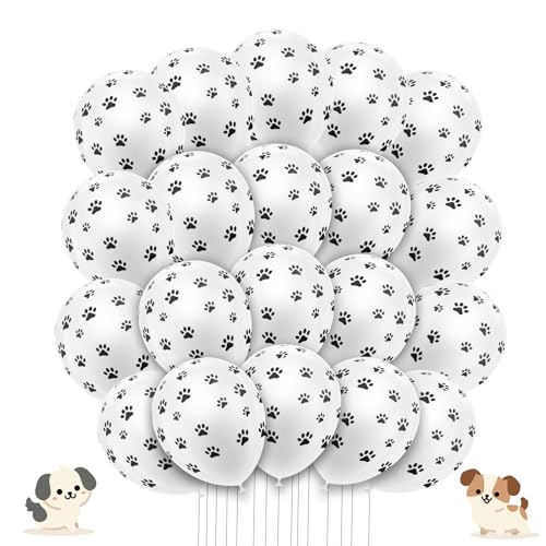 Luftballons mit Pfotenabdruck, niedliche Hunde-Geburtstagsdekoration, runde Hundepfotenabdruck-Aluminiumfolienballons, langlebige Pfotenabdruck-Ballons für Geburtstag, Dschungel oder Hunde-Thema Luftballons mit Pfotenabdruck, niedliche Hunde-Geburtstagsdekoration, runde Hundepfotenabdruck-Aluminiumfolienballons, langlebige Pfotenabdruck-Ballons für Geburtstag, Dschungel oder Hunde-Thema von CIATBYYJ