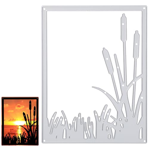 Schilfgras-Stanzformen für Kartenherstellung, Metall-Stanzformen für Scrapbooking, Dekoration, Papierbastelschablonen für Kartenherstellung, Schablonen für Bastelarbeiten, Partys von CIATBYYJ