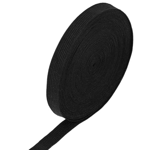 Stabiles Gummiband zum Nähen, 0,47 Zoll Breite, schwarze, flache elastische Schnur, hohe Elastizität, elastisches Band zum Nähen von Bund, Hosen, Tailen, Hüten, geflochtenem DIY-Stretchband Stabiles Gummiband zum Nähen, 0,47 Zoll Breite, schwarze, flache elastische Schnur, hohe Elastizität, elastisches Band zum Nähen von Bund, Hosen, Tailen, Hüten, geflochtenem DIY-Stretchband von CIATBYYJ