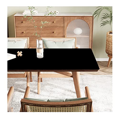 CIEEIN CIEHT PU Tischdecke Tischmatte Schreibtisch Tischunterlage Tischfolie Schutzfolie Tischschutz Matte Wasserdicht Schwarz 40 * 160cm von CIEEIN CIEHT