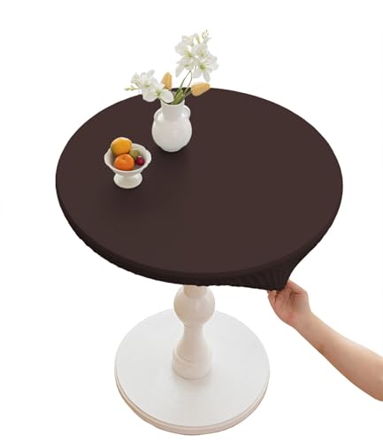 CIEEIN CIEHT Polyester Tischdecke Schreibtisch Tischfoli Tischtuch Tischwäsche Rund Durchmesser 60cm-160cm Couchtisch Wasserdicht Tischabdeckung Hotel Gaststätten Tafeltuch Braun Rund 70cm CIEEIN CIEHT Polyester Tischdecke Schreibtisch Tischfoli Tischtuch Tischwäsche Rund Durchmesser 60cm-160cm Couchtisch Wasserdicht Tischabdeckung Hotel Gaststätten Tafeltuch Braun Rund 70cm von CIEEIN CIEHT