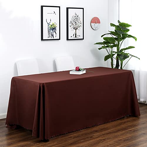 CIEEIN CIEHT Polyester Tischdecke Schreibtisch Tischtuch Tischwäsche Couchtisch Küchentischabdeckung Party Hochzeit Tafeltuch Braun 120 * 160cm von CIEEIN CIEHT