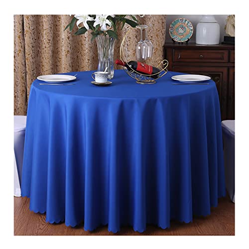 CIEEIN CIEHT Tischdecke Schreibtisch Tischtuch Tischwäsche Couchtisch Küchentischabdeckung Party Hochzeit Tafeltuch Rund Dunkel Blau B 260cm von CIEEIN CIEHT