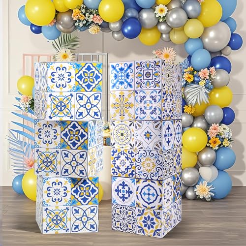 6 Stück 30,5 cm Amalfiküste Party Dekorationen Pappschachteln Capri Zitrone Hintergrund Dekor Requisiten Boxen für Brautparty Hochzeit Amalfiküste Blau Gelb Fliesen Mediterrane Geburtstag Party Dekor 6 Stück 30,5 cm Amalfiküste Party Dekorationen Pappschachteln Capri Zitrone Hintergrund Dekor Requisiten Boxen für Brautparty Hochzeit Amalfiküste Blau Gelb Fliesen Mediterrane Geburtstag Party Dekor von CIEOVO