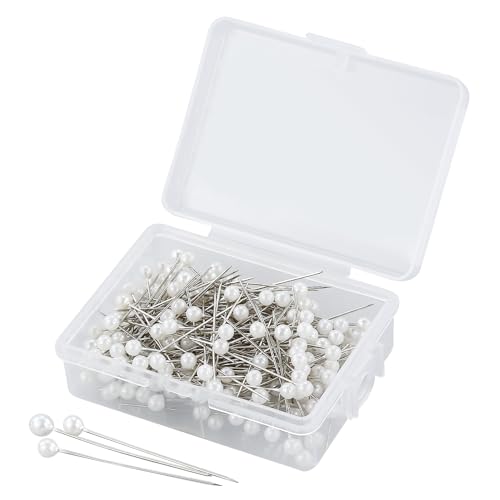 200 Stück Perlennadeln: Blumen Hochzeit Schal Nähen Corsage Quilten Blumensträuße Handwerk Dekorationen DIY Schneidern mit Kunststoffbox 200 Stück Perlennadeln: Blumen Hochzeit Schal Nähen Corsage Quilten Blumensträuße Handwerk Dekorationen DIY Schneidern mit Kunststoffbox von CIJIAINIENG