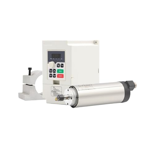 CIJIAOPOYU 0,8 kW ER11 luftgekühlter Spindelmotor, 65 mm Durchmesser, 4 Kugellager und 1,5 kW Frequenzumrichter mit 65 mm Aluminiumhalterung.(220v) von CIJIAOPOYU