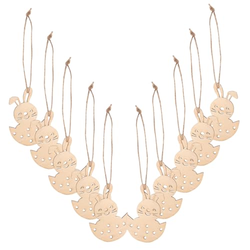 10 Stück Unbehandelte Holzhasenformen Für Osterdekoration Basteln Malen Partyzubehör Hölzerne Osterhasen-hängeanhänger Home Decor 10 Stück Unbehandelte Holzhasenformen Für Osterdekoration Basteln Malen Partyzubehör Hölzerne Osterhasen-hängeanhänger Home Decor von CIMAXIC