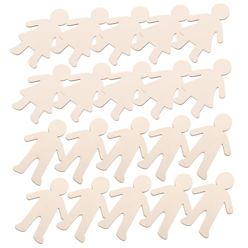 20 Stück Unbehandelte Holzfiguren Zum Basteln Diy-graffiti-spielzeug Holzornamente Für Kinder Heimdekoration 20 Stück Unbehandelte Holzfiguren Zum Basteln Diy-graffiti-spielzeug Holzornamente Für Kinder Heimdekoration von CIMAXIC